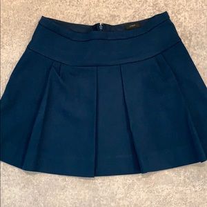 J.Crew wool pleated mini skirt
